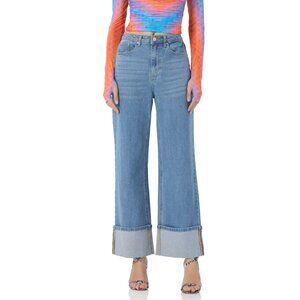 Kendall Wide Cuff Pant; South Pacific Wash NWOT